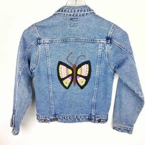 Childs Denim Jacket with Butterfly sz. S